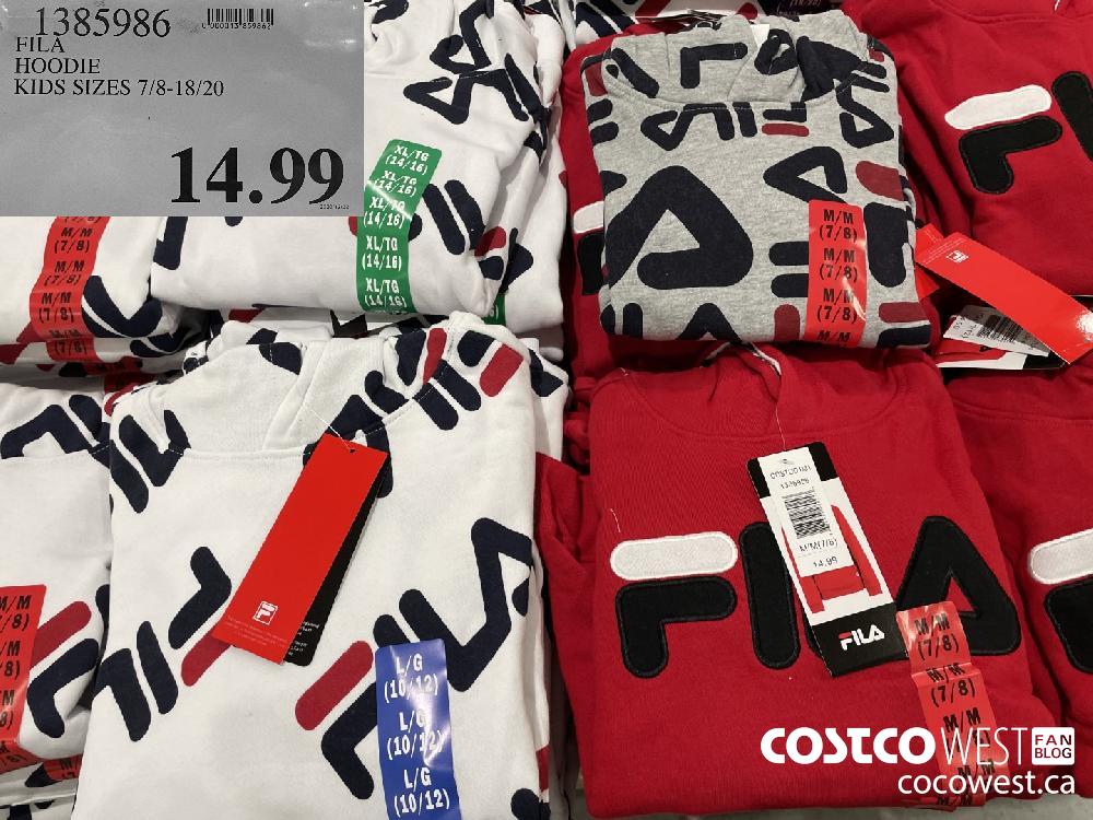 1385986 FILA HOODIE KIDS SIZES 7/8-18/20 $14.99