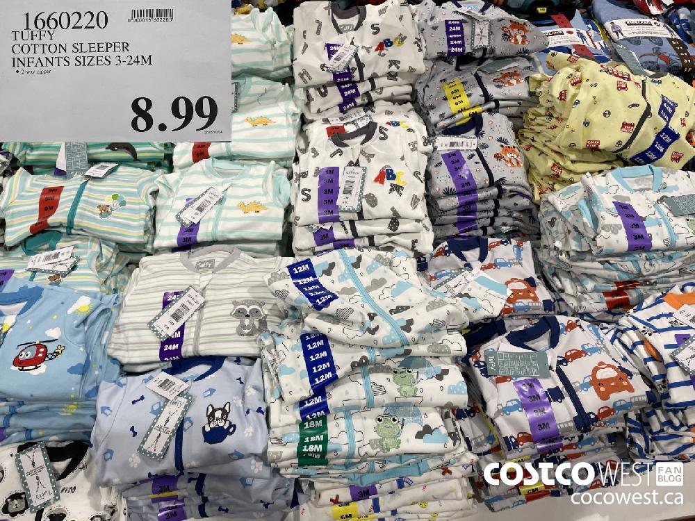 1660220 TUFFY COTTON SLEEPER INFANTS SIZES 3-24M $8.99