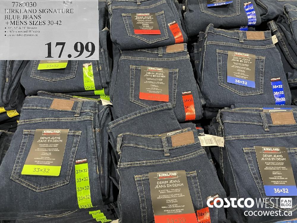 7780030 KIRKLAND SIGNATURE BLUE JEANS MENS SIZES 30-42 $17.99