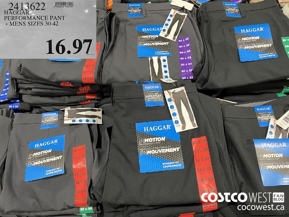 9413622 HAGGAR PERFORMANCE PANT MENS SIZES 30-42 $16.97