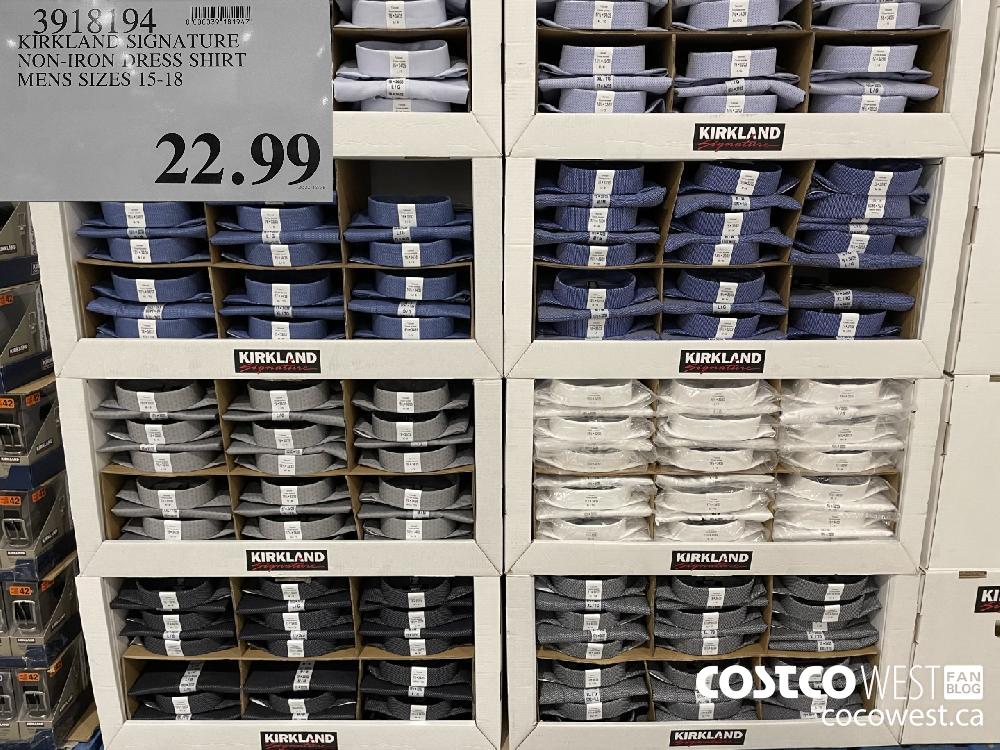 3918194 KIRKLANE SIGNATURE NON-IRON DRESS SHIRT MENS SIZES 15-18 $22.99