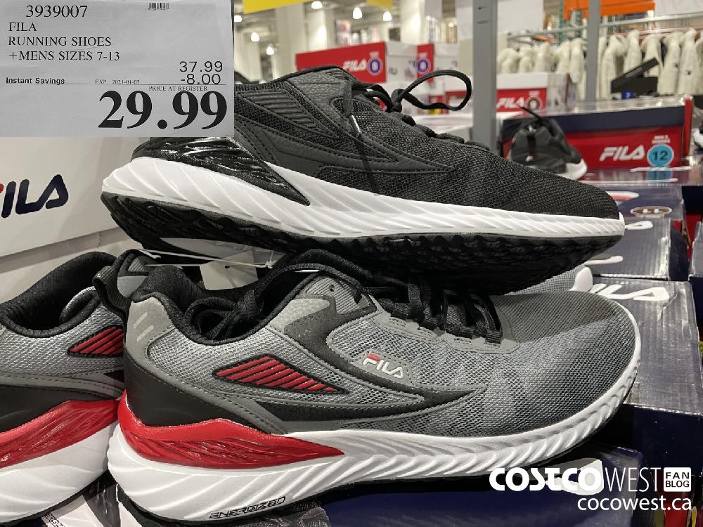 3939007 FILA RUNNING SHOES MENS SIZES 7-13 EXPIRY DATE: 2021-01-03 $29.99