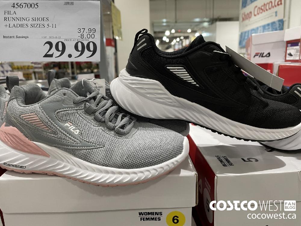 4567005 FILA RUNNING SHOES LADIES SIZES 5-11 EXPIRY DATE: 2021-01-03 $29.99