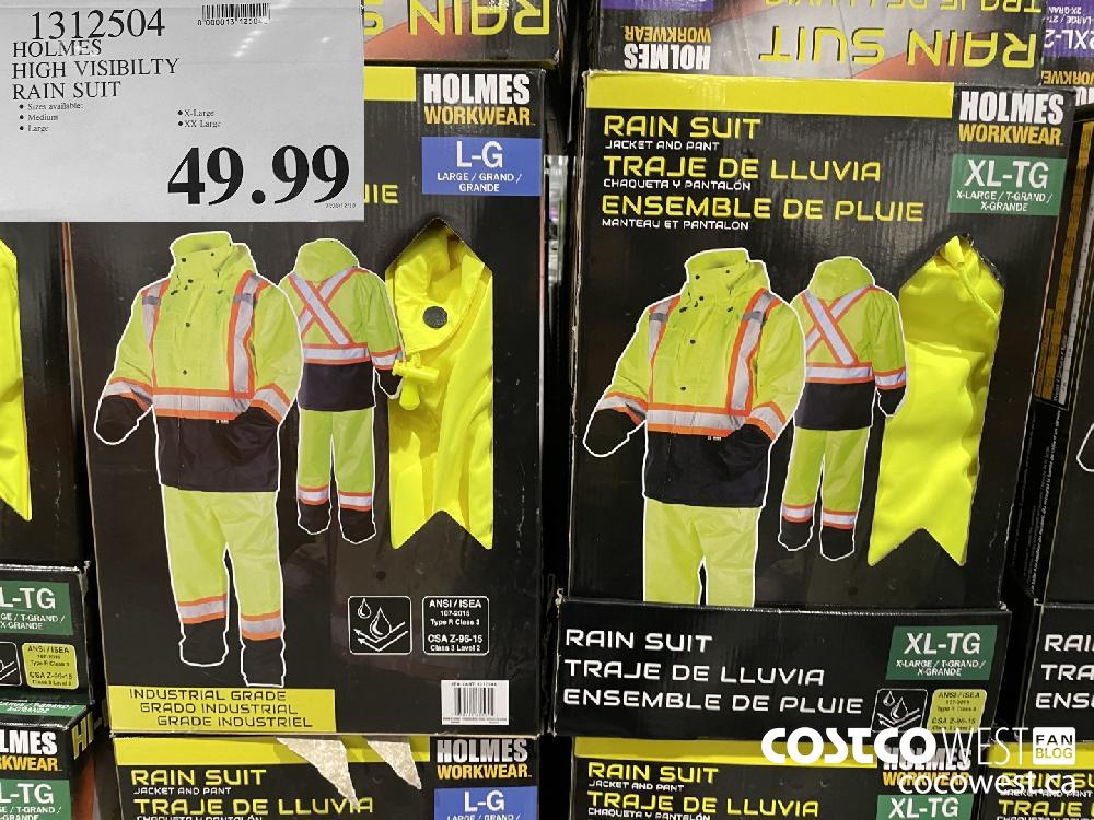 1312504 HOLMES HIGH VISIBILTY RAINSUIT $49.99