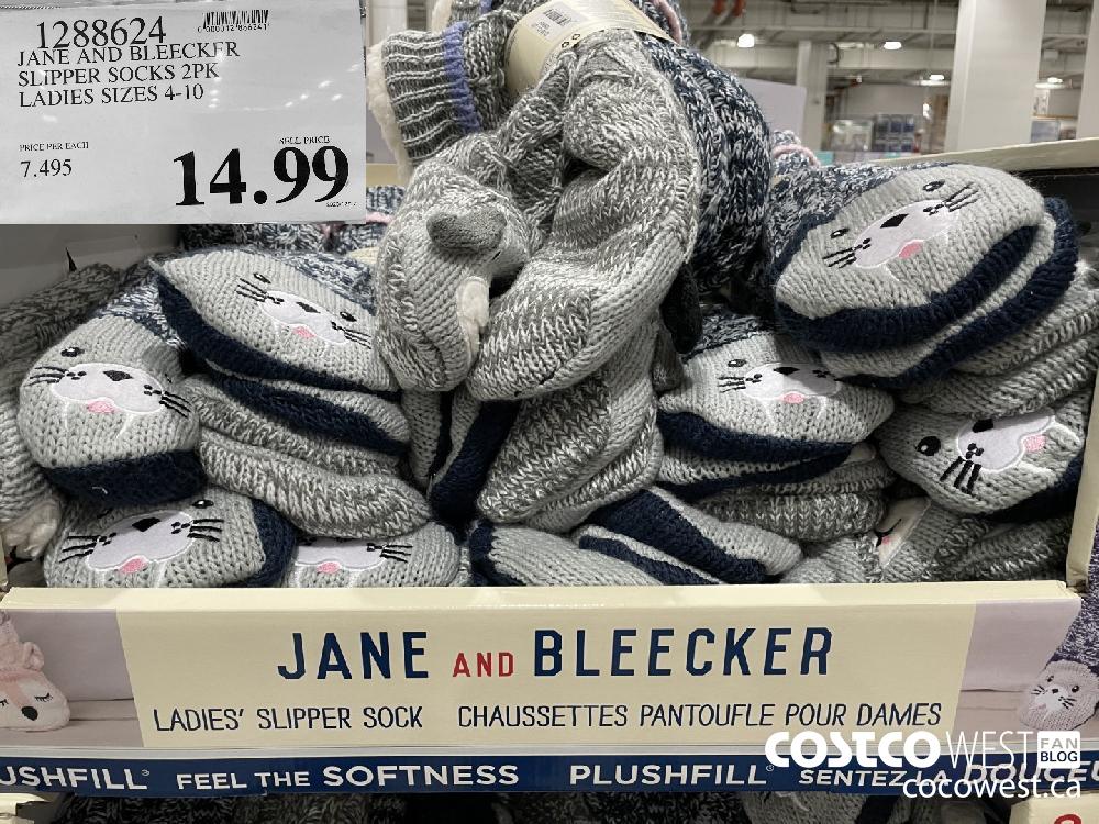 1988624 JANE AND BLEECKFR SLIPPER SOCKS 2PK LADIES SIZES 4-10 $14.99