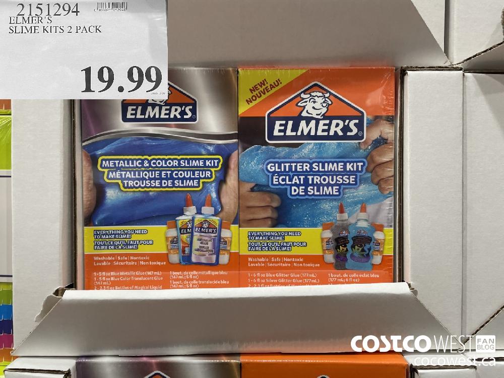 9151294 ELMER'S SLIME KITS 2 PACK $19.99