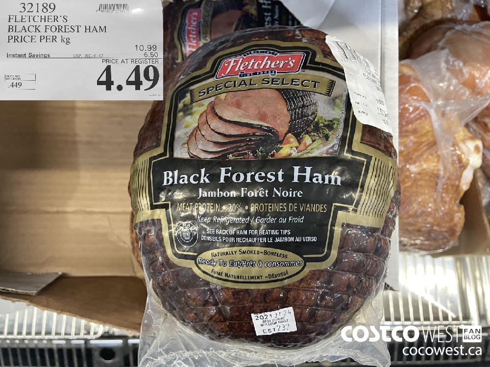 32189 FLETCHER'S BLACK FOREST HAM PRICE PER kg EXPIRY DATE: 2021-01-03 $4.49