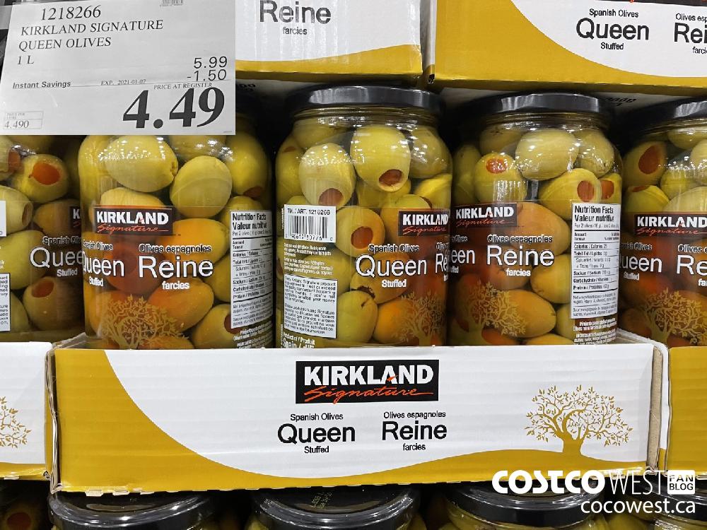 1218266 KIRKLAND SIGNATURE QUEEN OLIVES EXPIRY DATE: 2021-01-07 $4.49