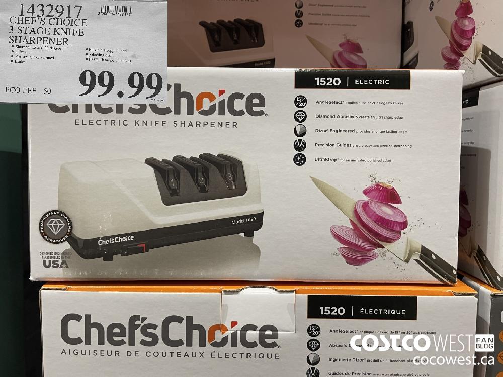 Costco] Chef's Choice 3-Stage Model 1520 Electric Knife Sharpener