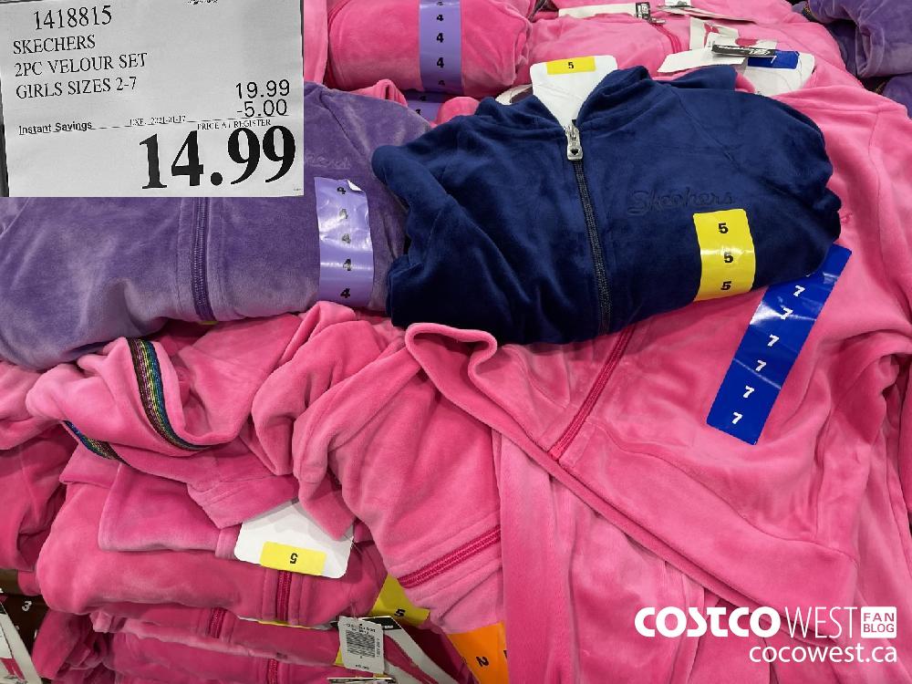 1418815 SKETCHERS 2 PC VELOUR SET GIRLS SIZES 2-7 EXPIRY DATE: 2021-01-17 $14.99