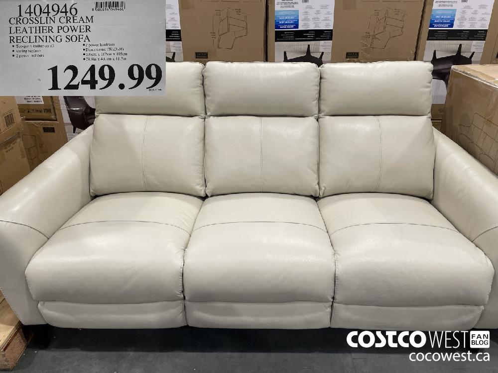 crosslin leather sofa