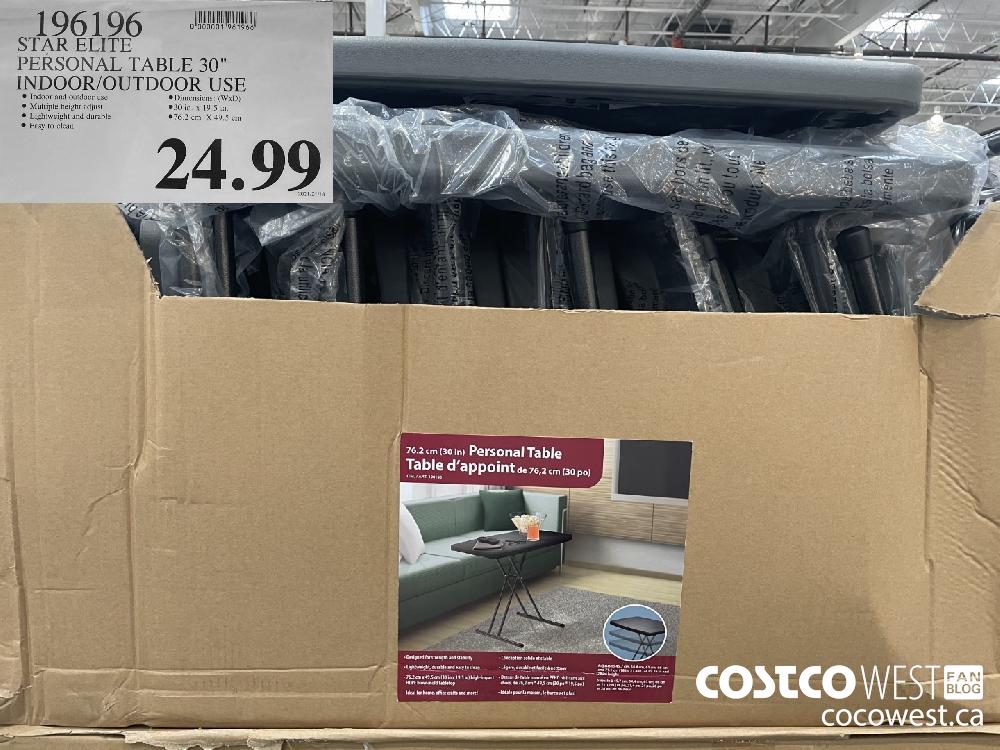 196196 STAR ELITE PERSONAL TABLE 30" INDOOR/ OUTDOOR USE $24.99