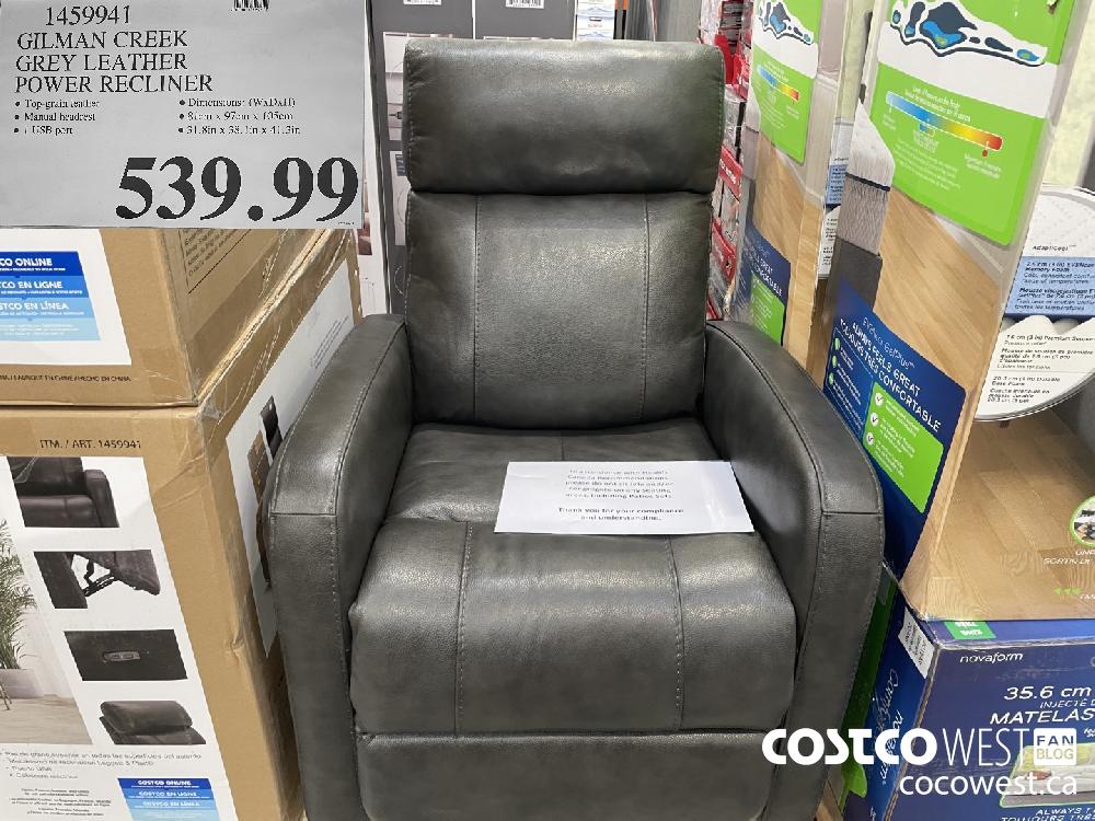 Gilman Creek – Leather Power Swivel Glider Recliner