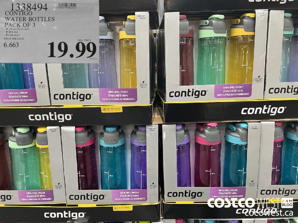 1338494 CONTIGO WATER BOTTLES PACK OF 3 $19.99