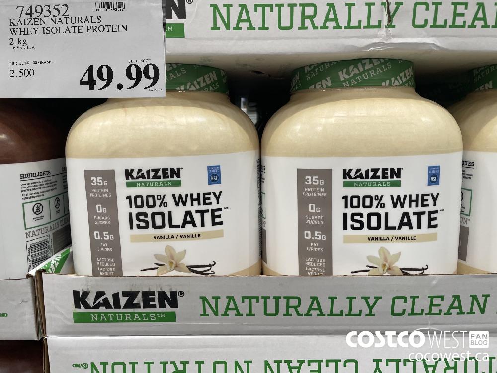 Kaizen Naturals Whey Isolate Vanilla Protein Powder, 2 kg