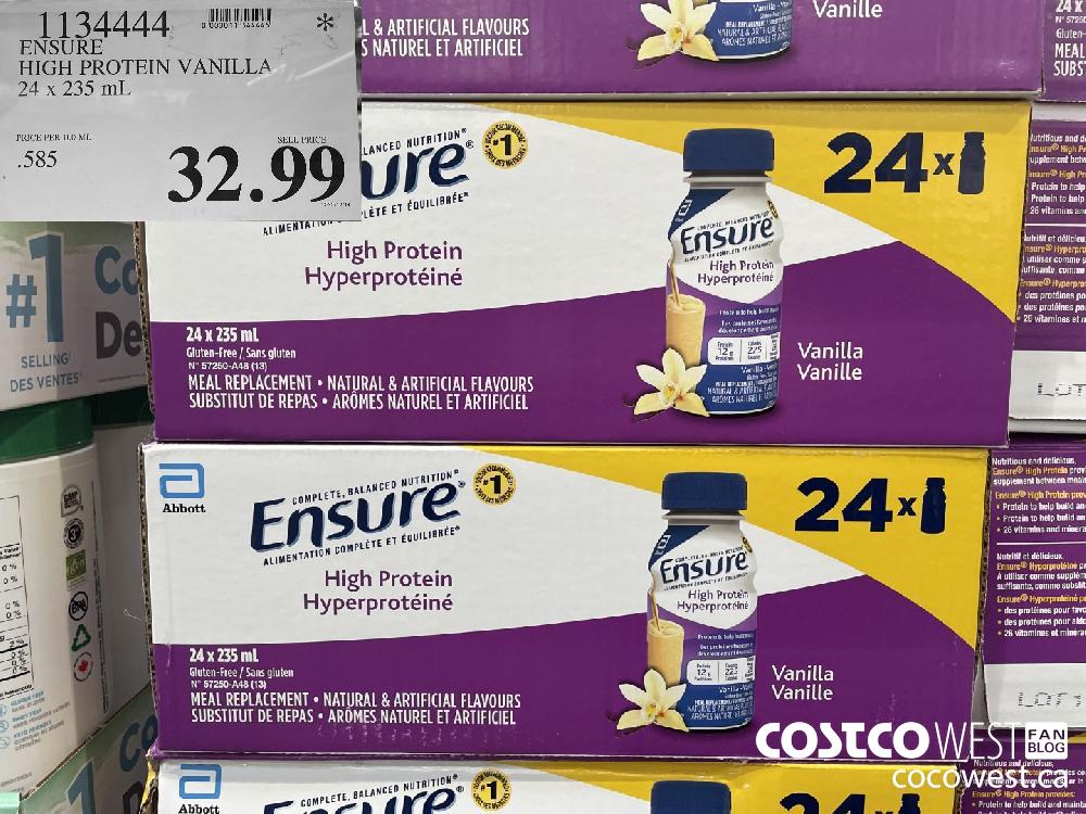 1134444 ENSURE HIGH PROTEIN VANILLA 24 x 235 mL $32.99