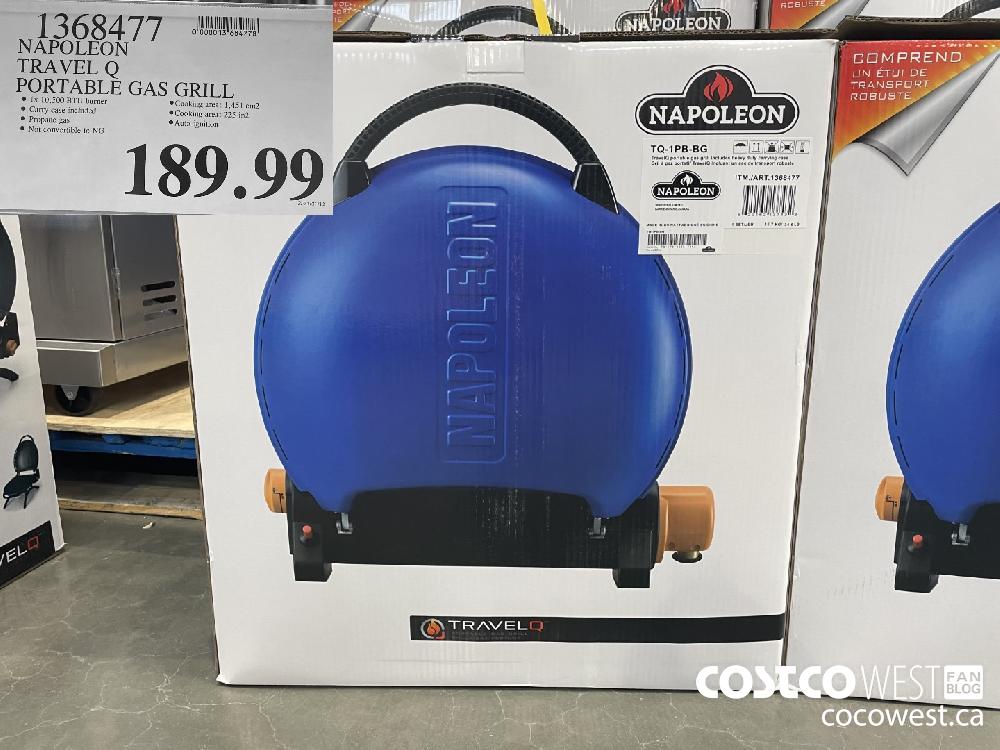 1368477 NAPOLEON TRAVEL Q PORTABLE GAS GRILL $189.99