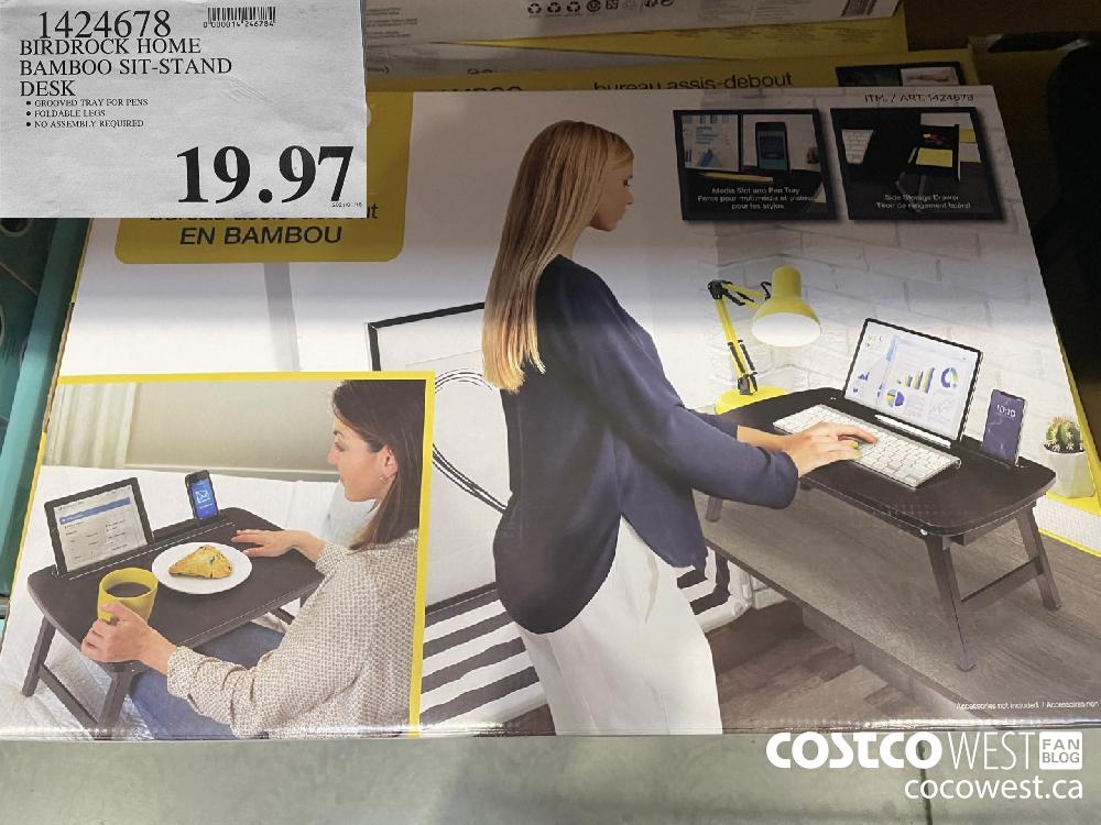 costco bamboo sit stand desk