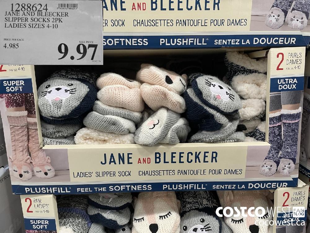 Jane and Bleecker 2-Pack Ladies' Chunky Slipper Socks - $9.99 at Costco