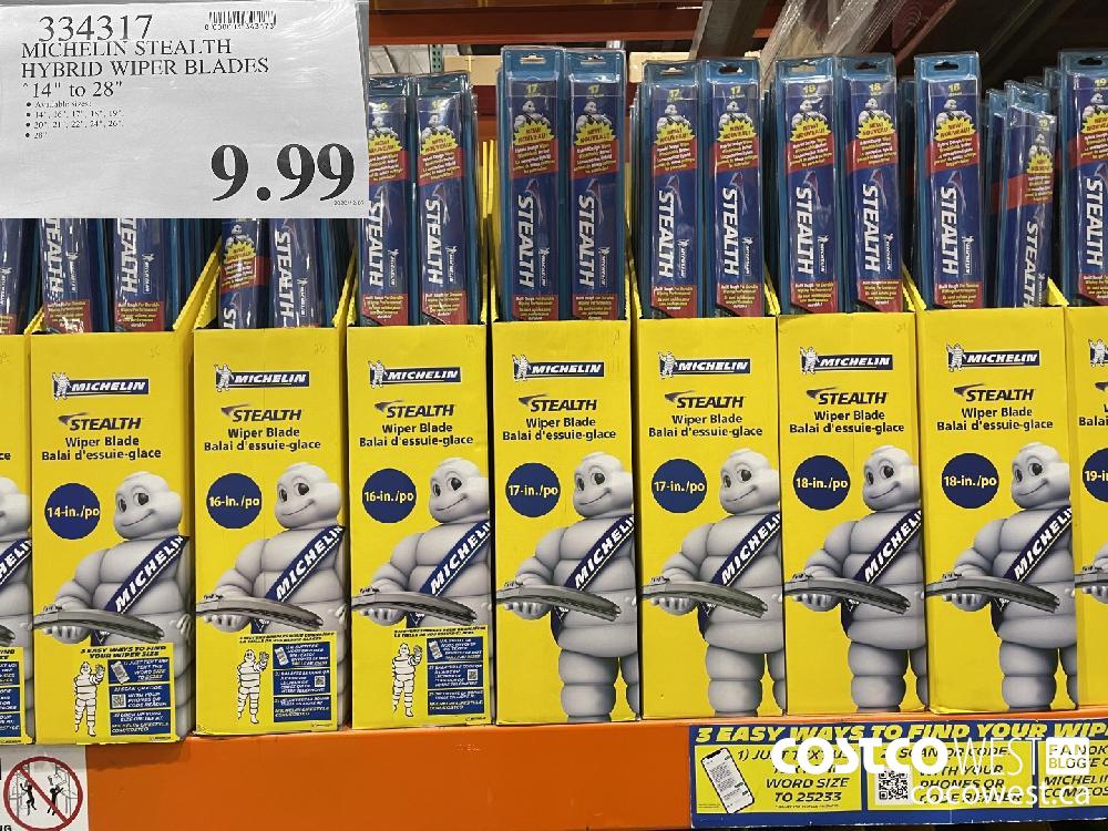 334317 MICHELIN STEALTH HYBRID WIPER BLADES 14" to 28" $9.99