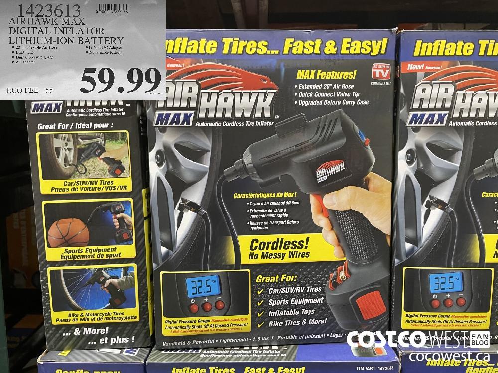 1423613 AIRHAWK MAX DIGITAL INFLATOR LITHIUM-ION BATTERY $59.99