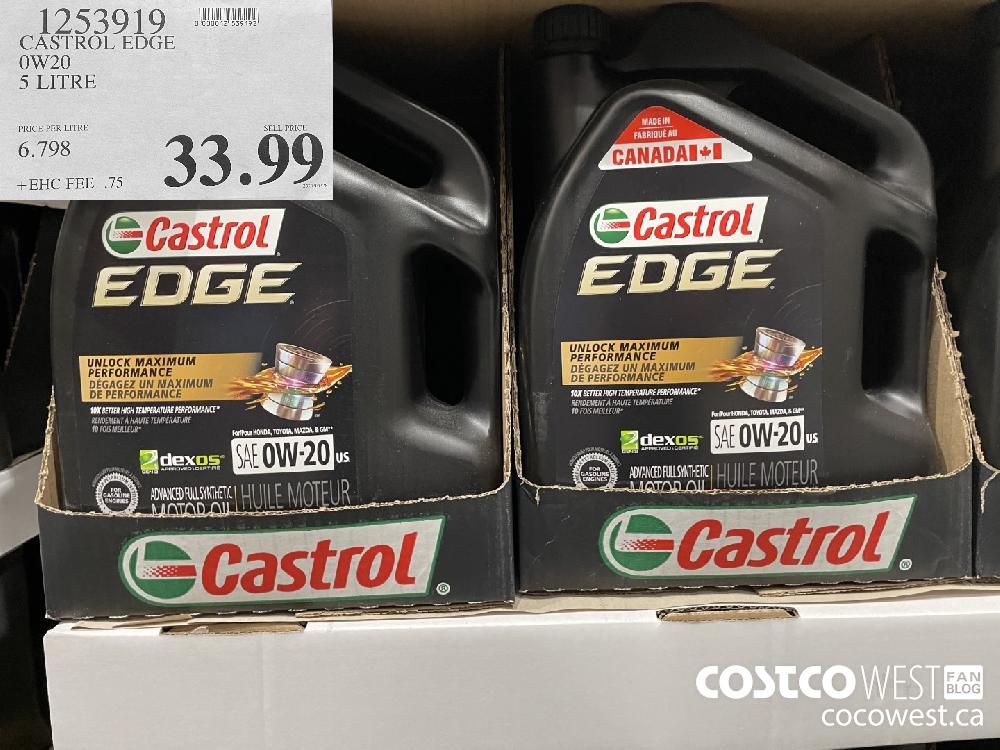 1253919 CASTROL EDGE OW 20 5 LITRE $33.99