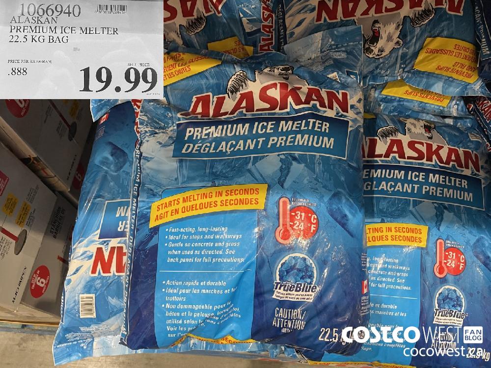 1066940 ALASKAN PREMIUM ICE MELTER 22.5 KG BAG $19.99