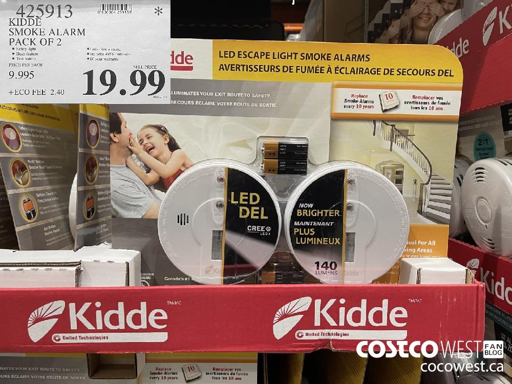425913 KIDDE SMOKE ALARM PACK OF 2 $19.99