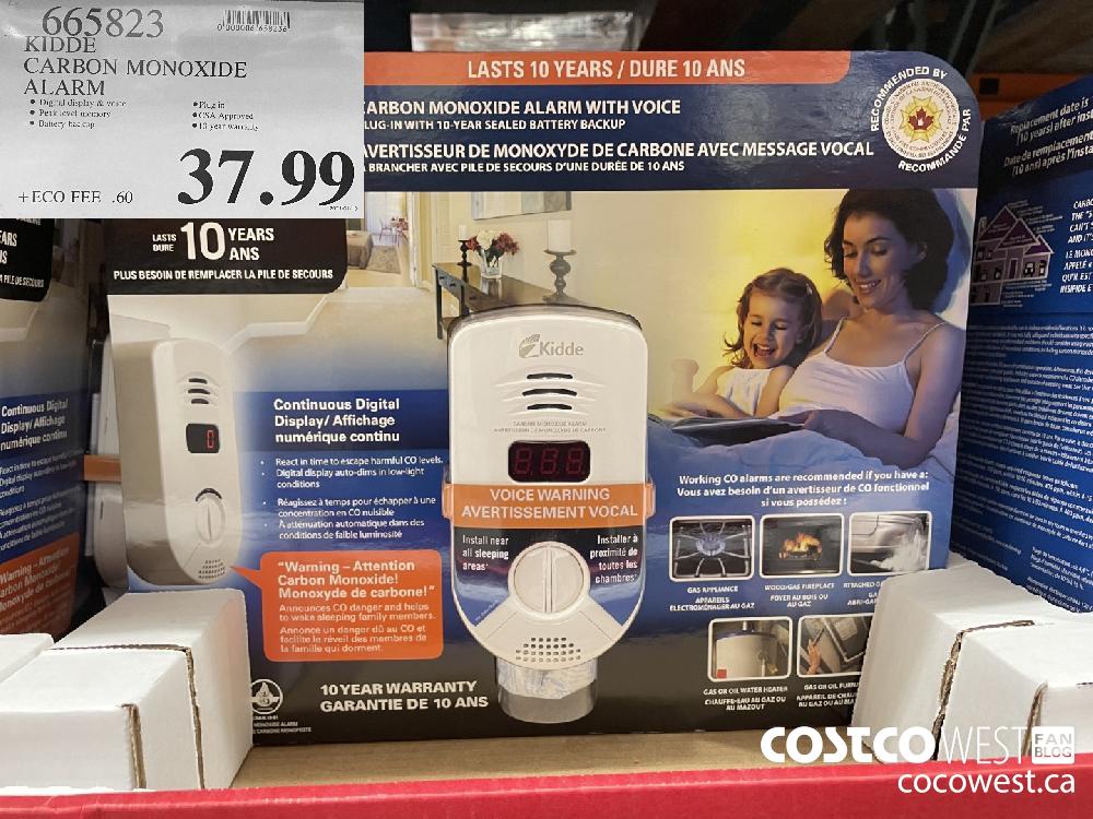 665323 KIDDE CARBON MONOXIDE ALARM $37.99