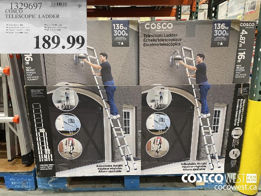 1329097 COSCO TELESCOPIC LADDER $139.99