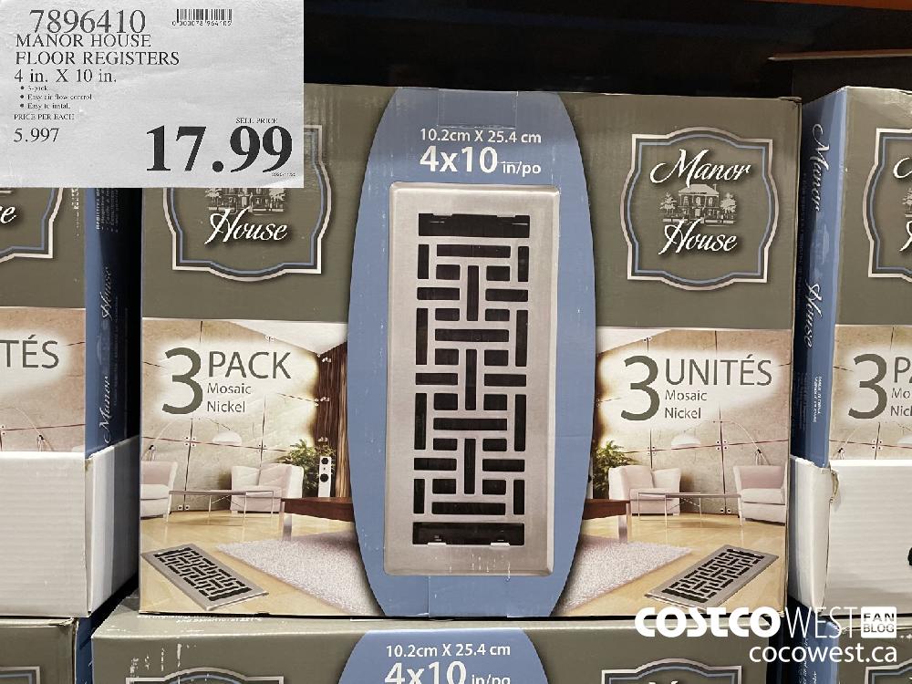 7896410 MANOR HOUSE FLOOR REGISTERS 4 in. X 10 in. $17.99