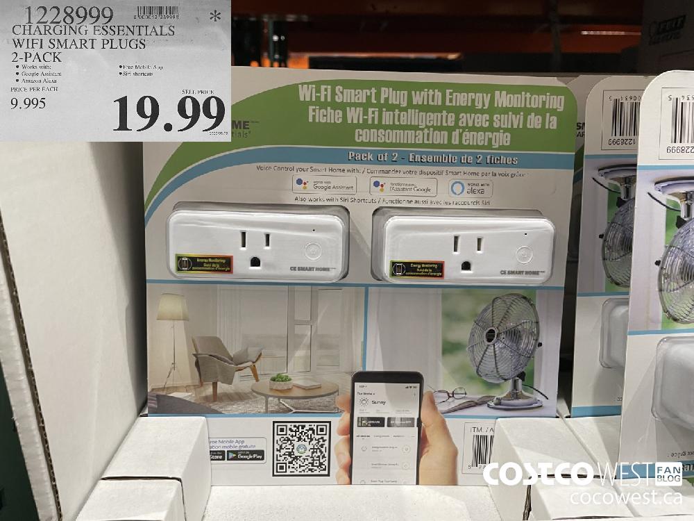 1228999 CHARGING ESSENTIALS WIFI SMART PLUGS 2-PACK $19.99
