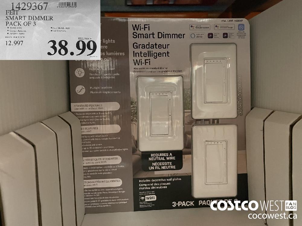 1429367 FEIT SMART DIMMER PACK OF 3 $38.99