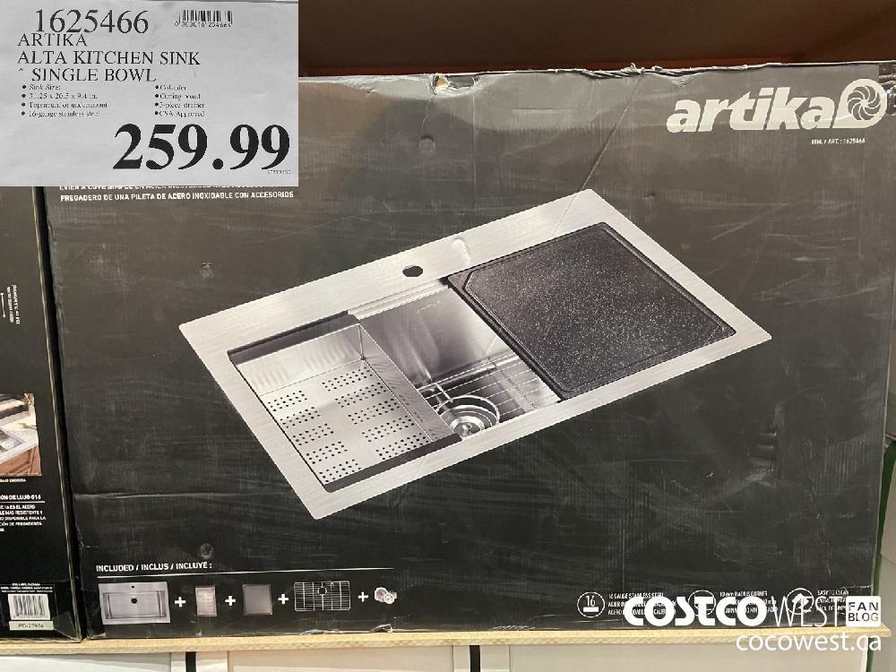 1625466 ALTA KITCHEN SINK SINGLE BOWL $259.99