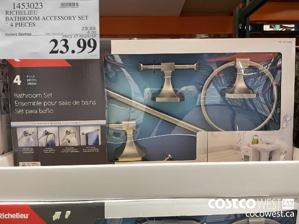 1453023 RICHELIEU BATHROOM ACCESSORY SET EXPIRY DATE: 2021-02-28 $23.99