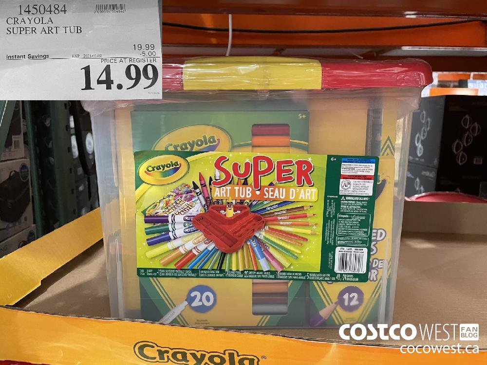 1450484 CRAYOLA SUPER ART TUB EXPIRY DATE: 2021-02-02 $14.99