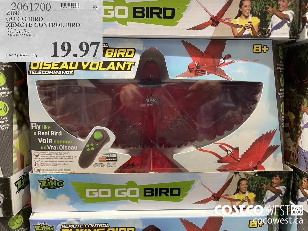 2061200 ZING 3 GO GO BIRD REMOTE CONTROL BIRD $19.97