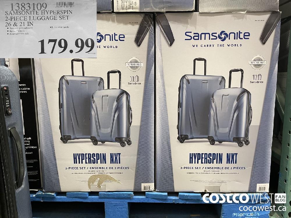 1383109 SAMSONITE HYPERSPIN 2-PIECE LUGGAGE SET 26