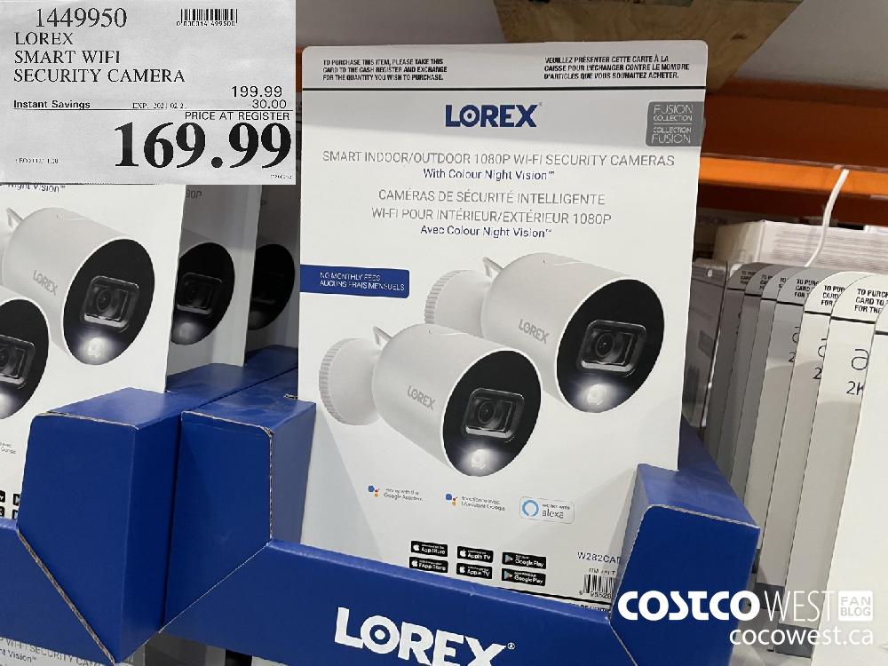 1449950 LOREX SMART WIFI SECURITY CAMERA EXPIRY DATE: 2021-02-21 $169.99