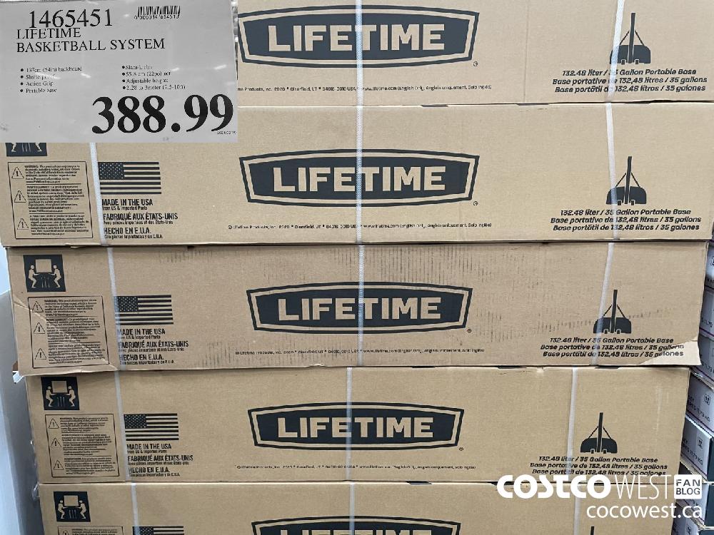 1465451 LIFETIME BASKETBALL SYSTEM $388.99