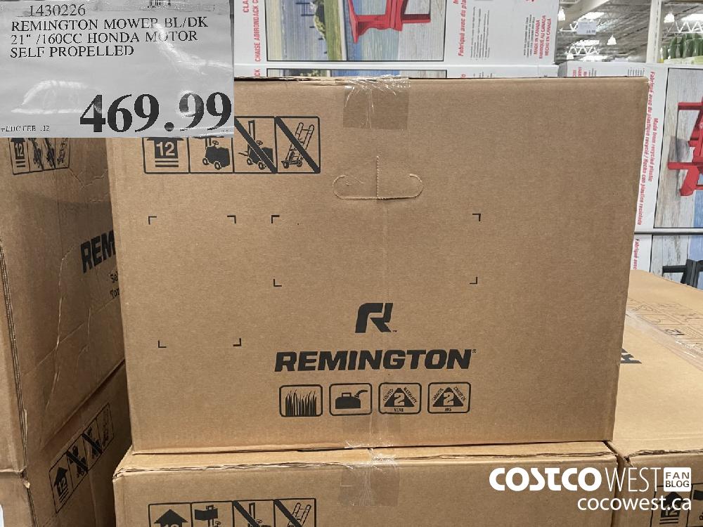 1430226 REMINGTON MOWEP BL/DK 21" /160CC HONDA MOTOR SELF PROPELLED $469.99