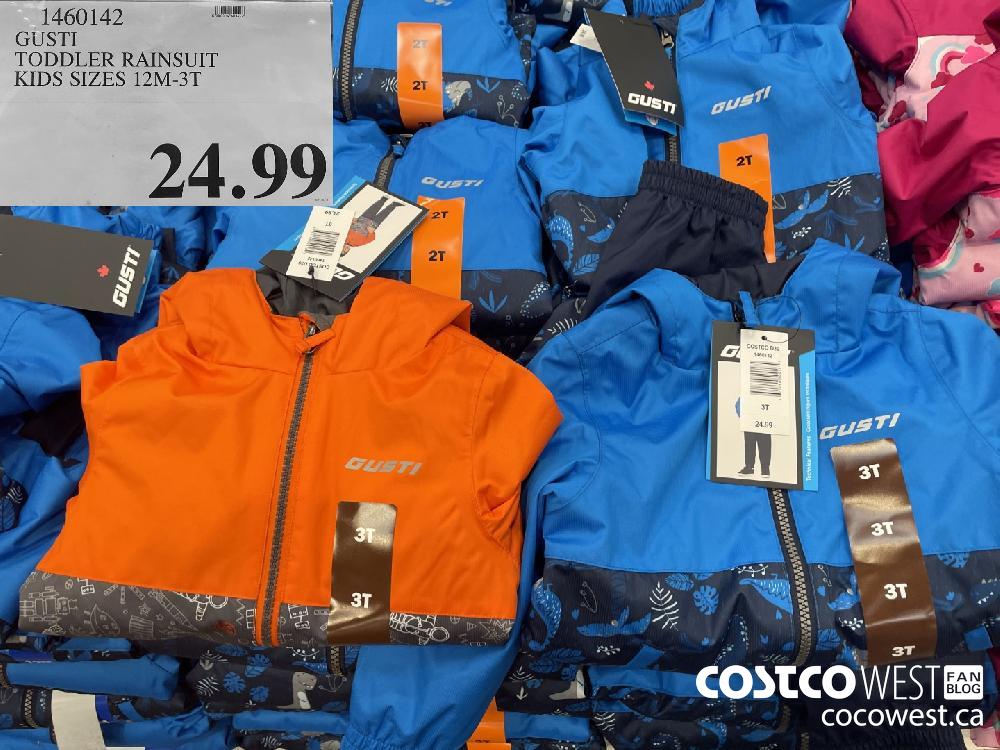 1460142 GUSTI TODDLER RAINSUIT KIDS SIZES 12M-3T $24.99
