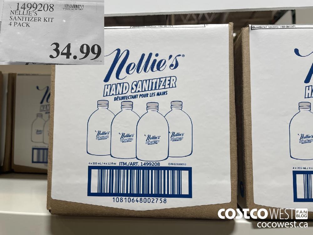 1499208 NELLIE‘S SANITIZER KIT 4 PACK $34.99