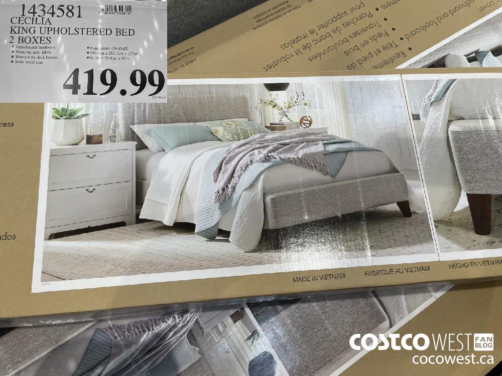 Cecelia queen deals upholstered bed costco