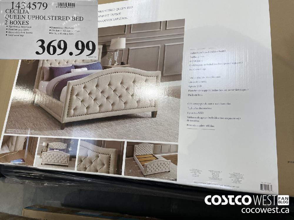 Cecelia queen deals upholstered bed costco