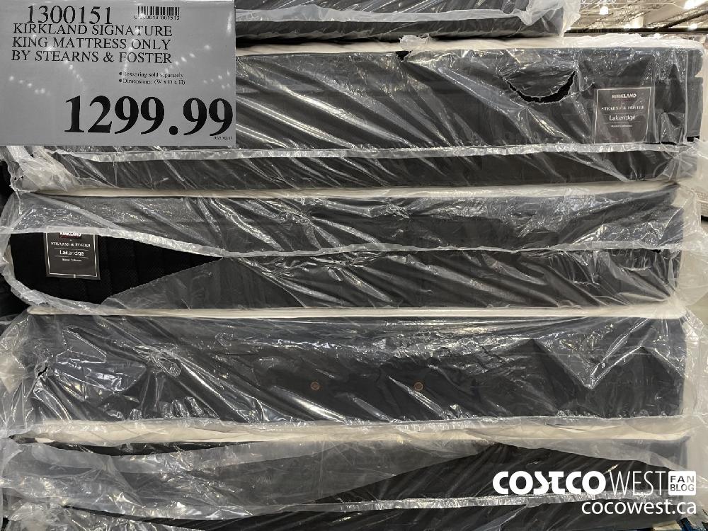 1300151 KIRKLAND SIGNATURE KING MATTRESS ONLY BY STEARNS
