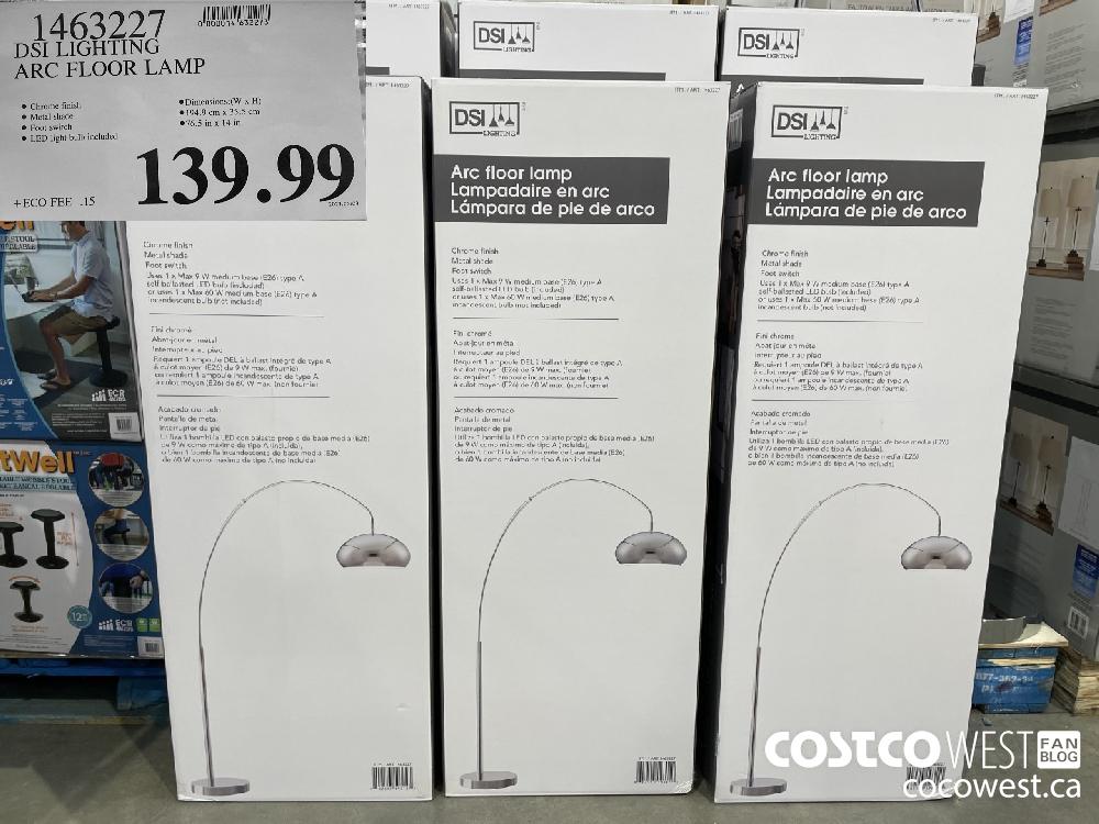 1463227 DSI LIGHTING ARC FLOOR LAMP $139.99