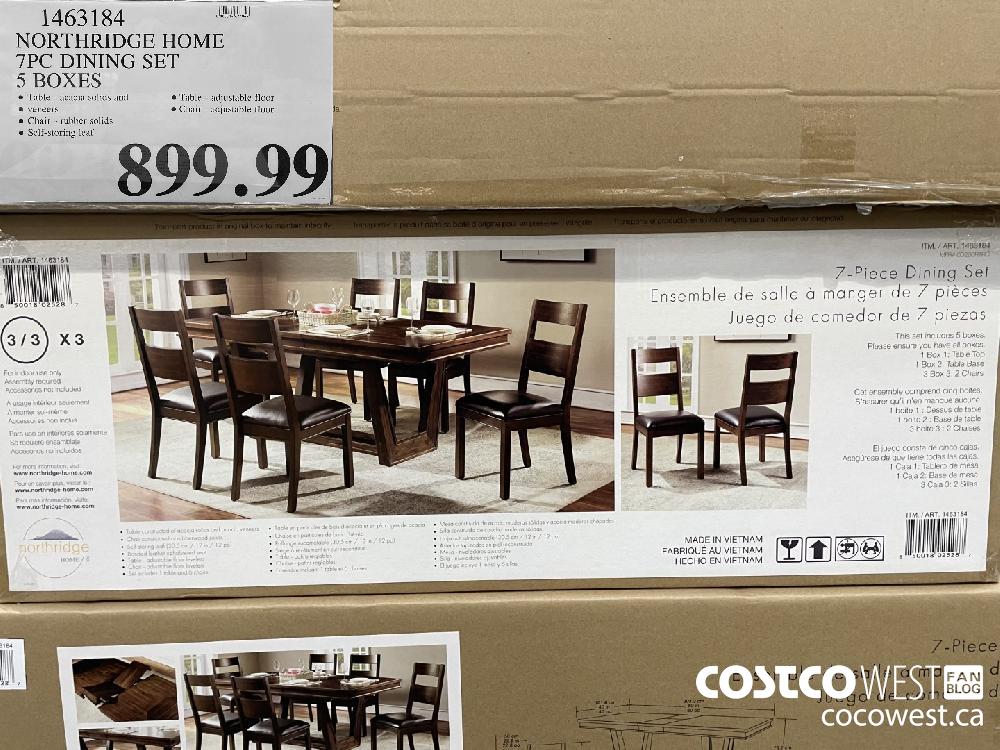 northridge home 7 piece dining set