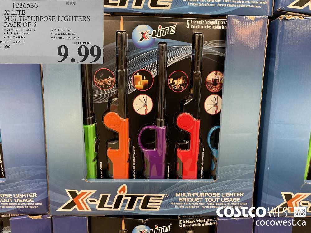 1236536 X-LITE MULTI-PURPOSE LIGHTERS PACK OF 5 $9.99