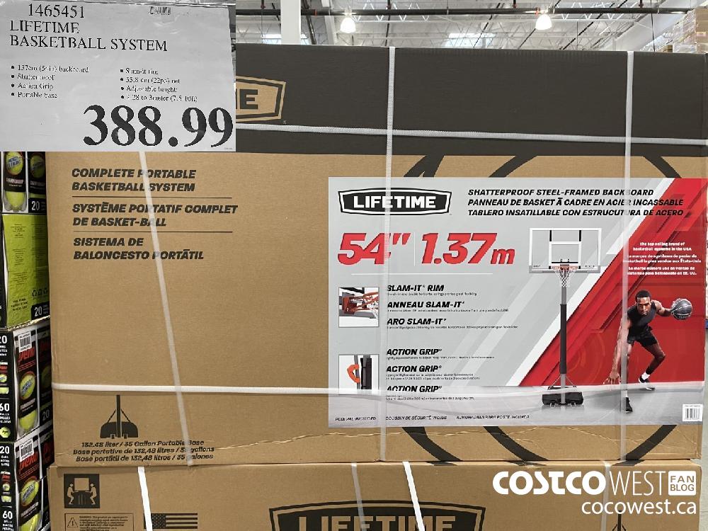 1465451 LIFETIME BASKETBALL SYSTEM $388.99